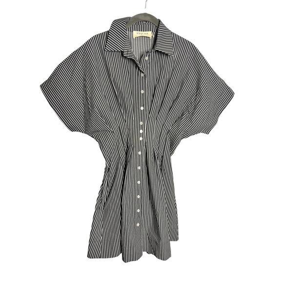 NWT Anthropologie Exquise The Tobie Button-Front Pleated Shirt Dress Mini Small - Picture 5 of 8